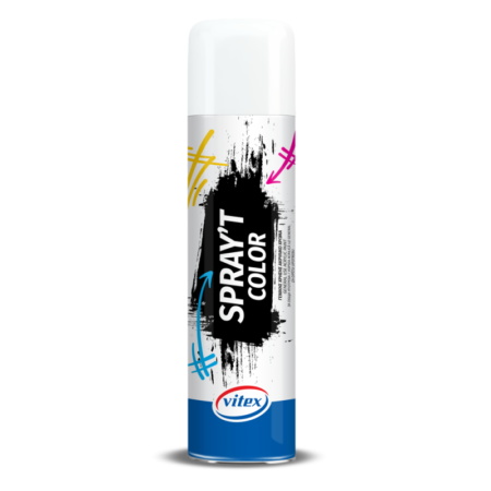 Vitex Spray't Aκρυλικό Χρώμα RAL7001 Silver Grey, Vitex Spray't Aκρυλικό Χρώμα RAL9005 Jet Black, Jet Black Mat, Traffic White Mat, Spray't Aκρυλικό Χρώμα RAL7011 Iron Grey