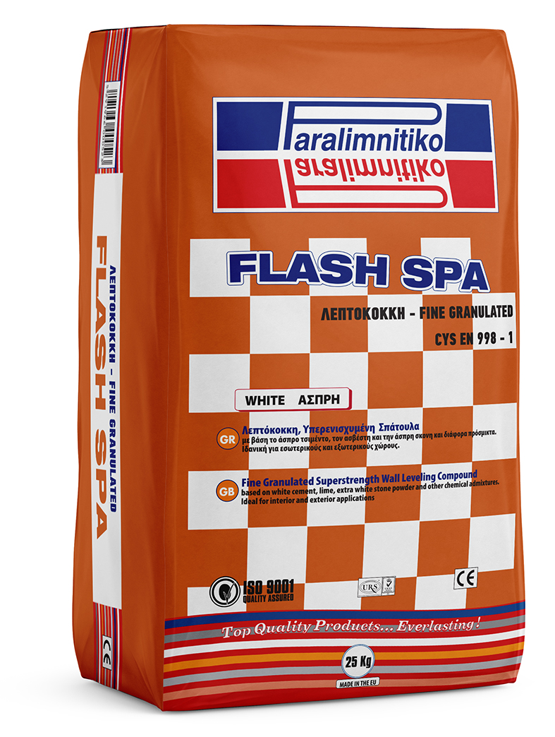 Flash Spa – Ψιλή – Τσιμεντοειδής Στόκος Σπατουλαρίσματος (Σπάτουλα Ψιλή) 25kg