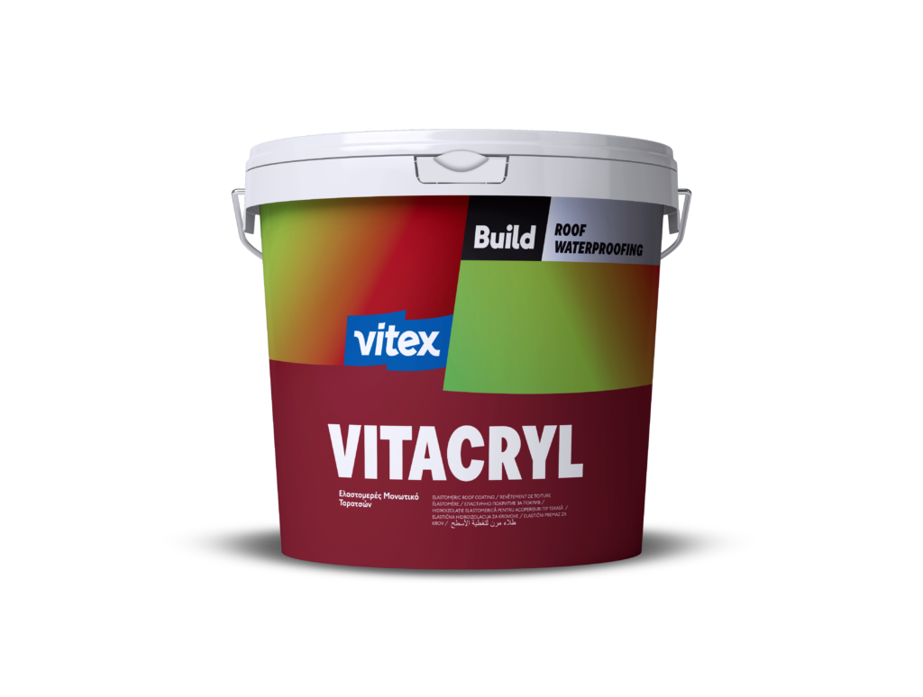 Vitacryl Ελαστομερές μονωτικό ταρατσών - Kεραμιδί 3ltr