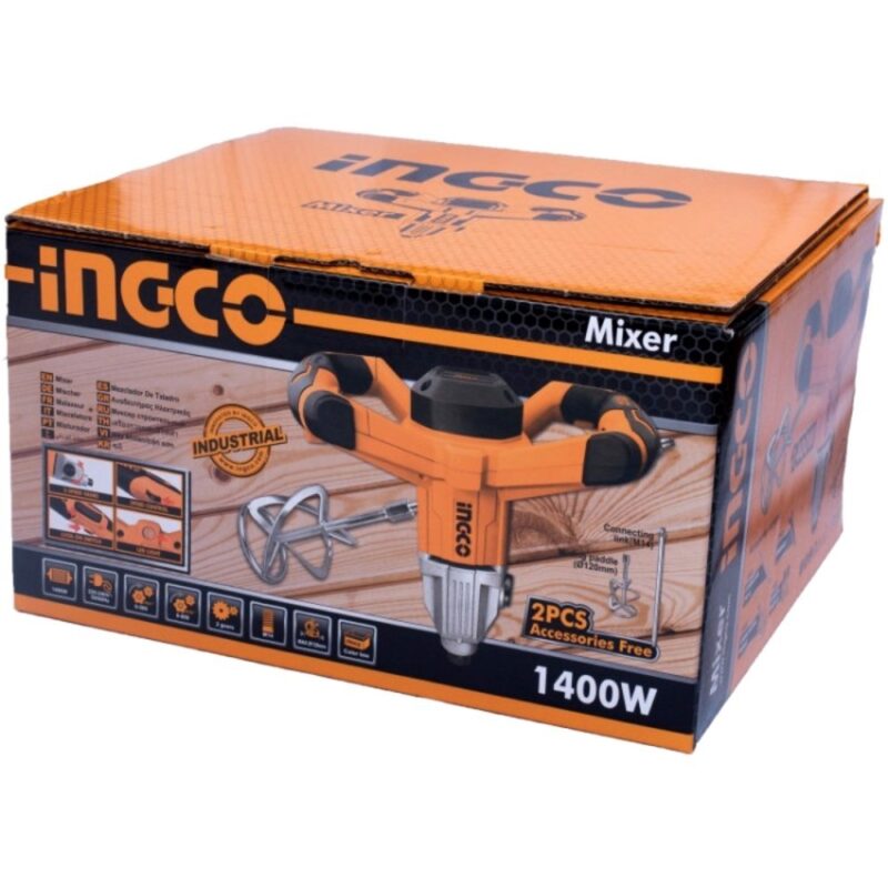 Ηλεκτρικός Αναδευτήρας, Mixer1400W με Εξάρτημα Ανάδευσης - INGCO MX214008 - Image 3