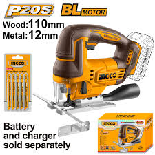 Jig Saw Μπαταρίας 20V SOLO - CJSLI1008 - Ingco