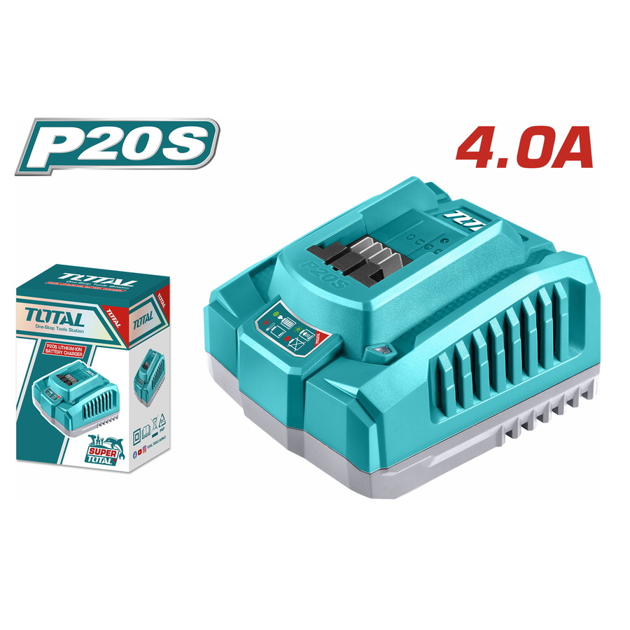 Ταχυφορτιστής για Μπαταρίες 4Ah  Li-ion 20V - TFCLI20411 - TOTAL