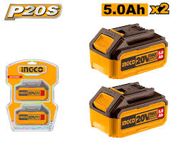 Σετ 2 Μπαταρίες 20V 5.0 AH - COSLI240464E - Ingco