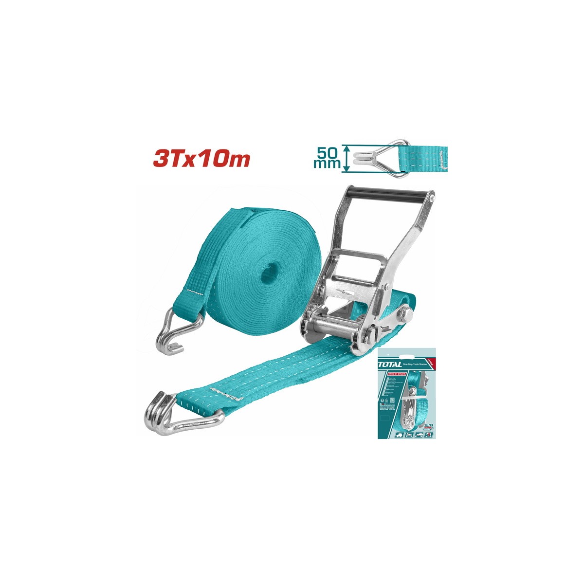 Ιμάντας με καστανια 3Τ - 10m - THTRS3101 - Total