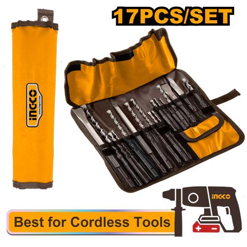 Σετ 17 τεμ. SDS Plus Αρίδες και Κοπίδια - AKD91701 - Ingco