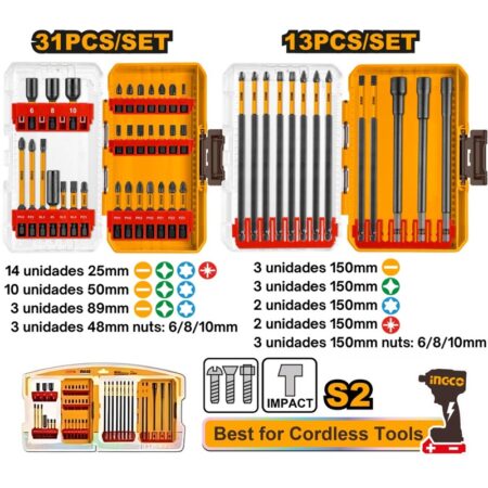 Σετ 44 τεμάχια με μύτες και μαγνητικά παξιμάδια - AKDL24408 - INGCO