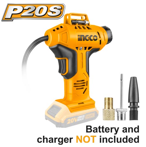 Aσύρματος Αεροσυμπιεστής Αυτοκινήτου 20V – CACLI2001 - Ingco