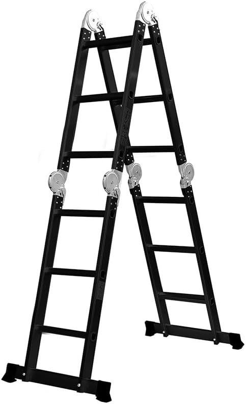 Σκάλα πολυμορφική με πλατφόρμα 4Χ3 σκαλιά, 3.4Μ