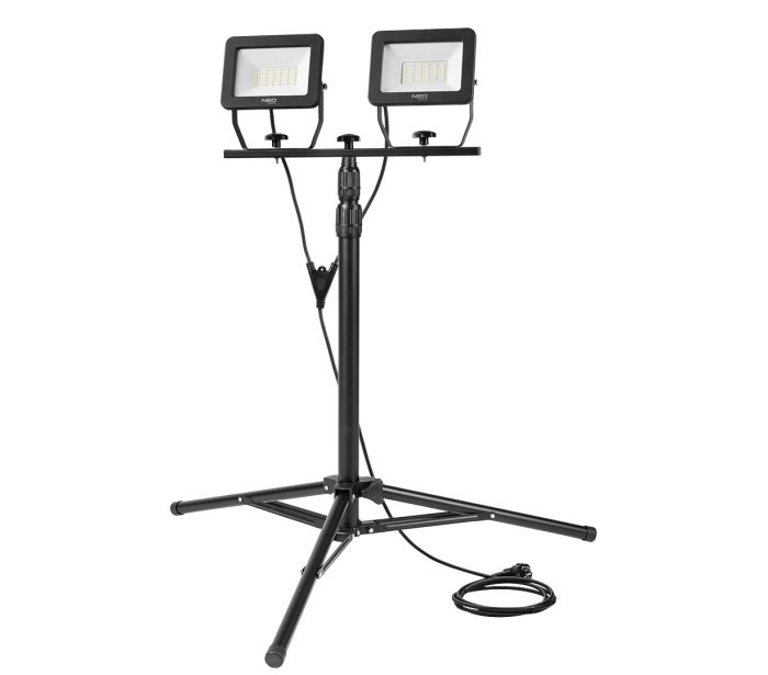 Προβολέας διπλός με τριπόδι 2x50W, LED 8500lm 230V