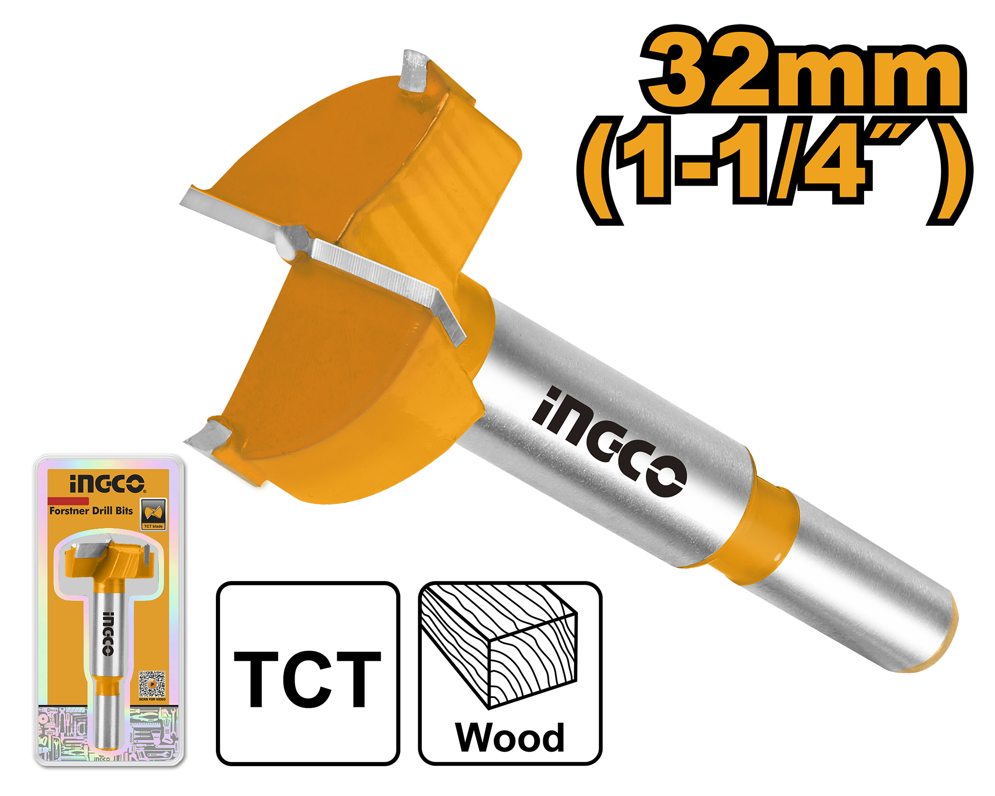 Forstner drill bits 32mm - ADCS3201 - INGCO