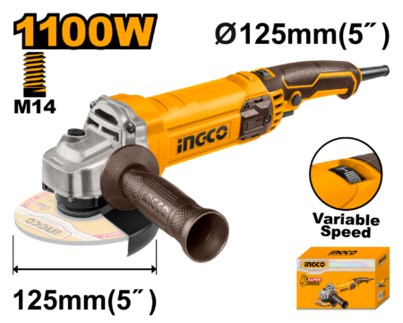 Angle grinder 1100w - AG1100385E-8 - INGCO