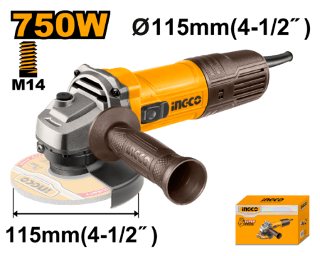Angle grinder 750w - AG75028-8E - INGCO