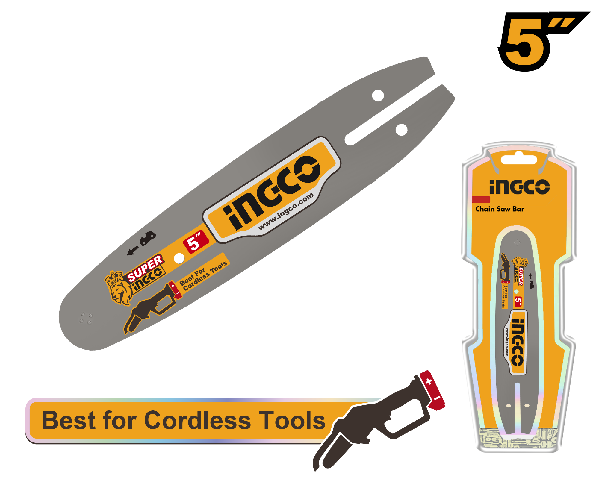 Chain saw bar 5’’ - AGSB50501 - INGCO