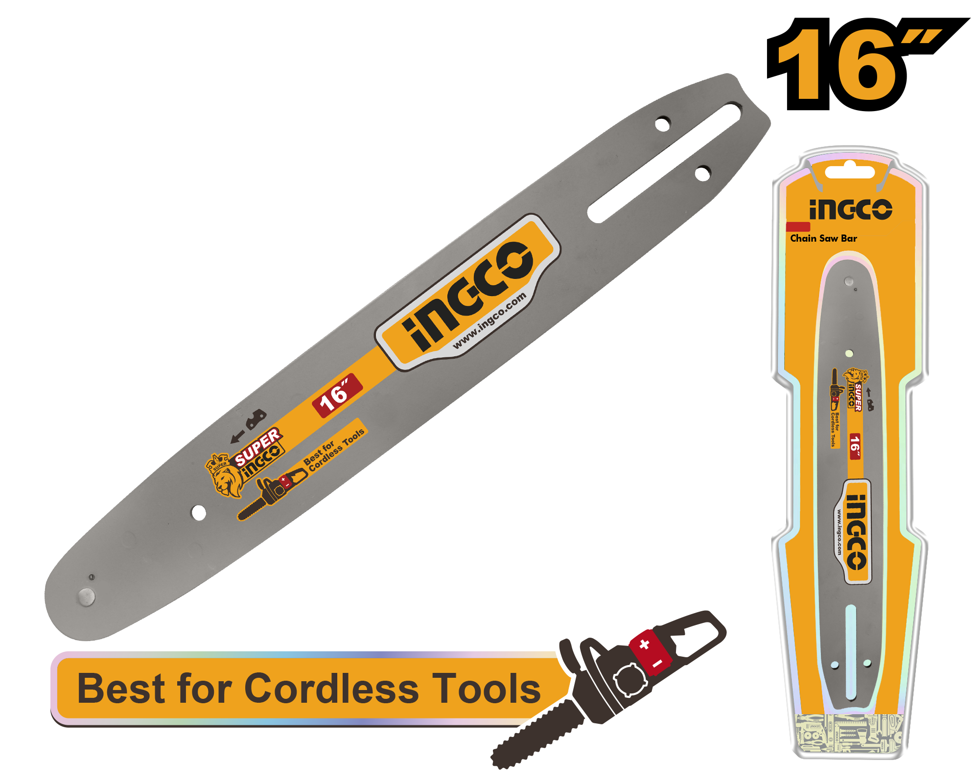 Chain saw bar 16’’ - AGSB51603 - INGCO