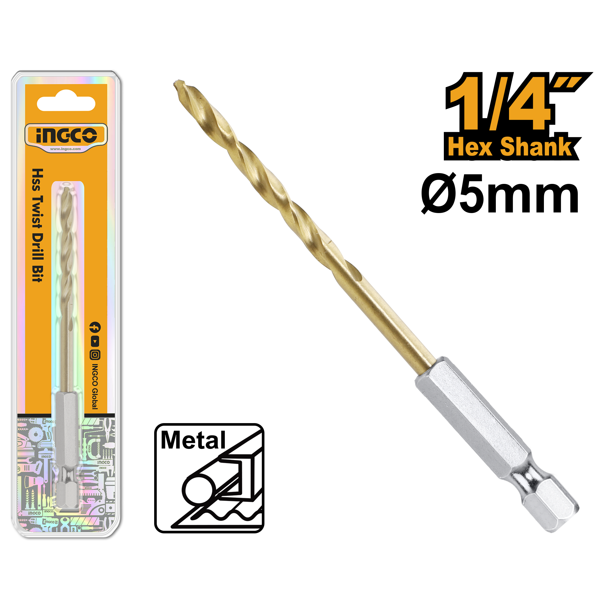 Drill bit hss 5mm - AKD140501 - INGCO