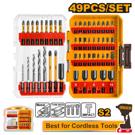 Impact screwdriver bits set 49pcs - AKDL24906 - INGCO