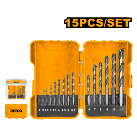 15Pcs hss drill bits set - AKDL51501 - INGCO