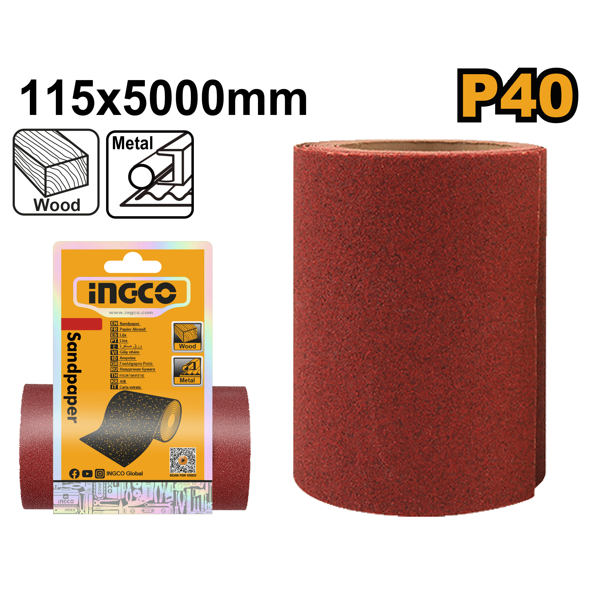 Sanding sheet 60 - AKHS760604 - INGCO