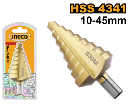 Step drill bit 10 45mm - AKSDS10453 - INGCO