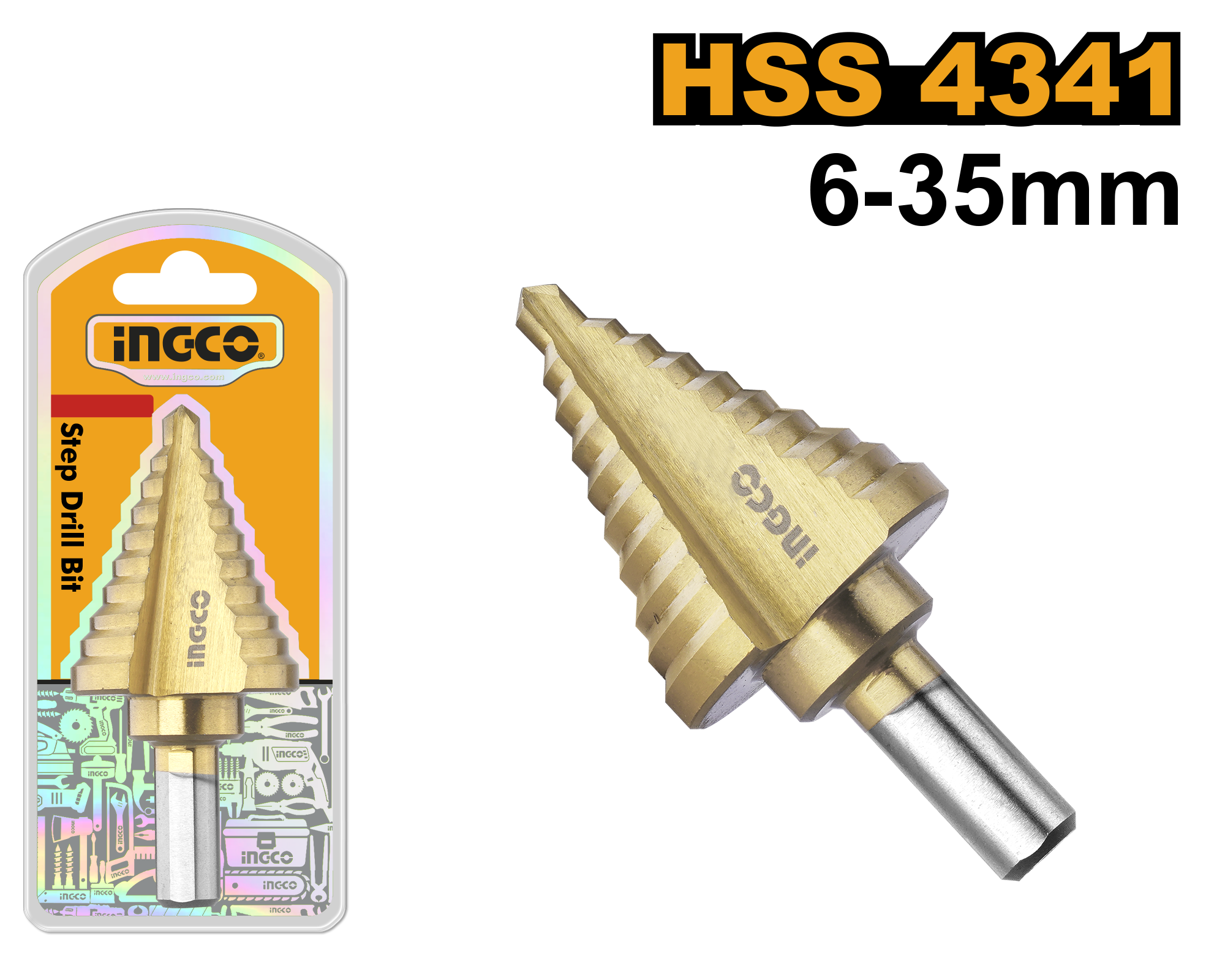 Step drill 6 35mm - AKSDS63503 - INGCO