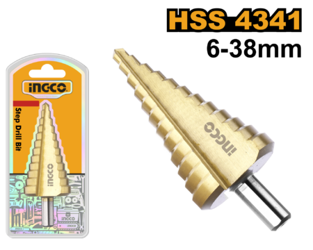 Step drill bit 6 38mm - AKSDS63803 - INGCO