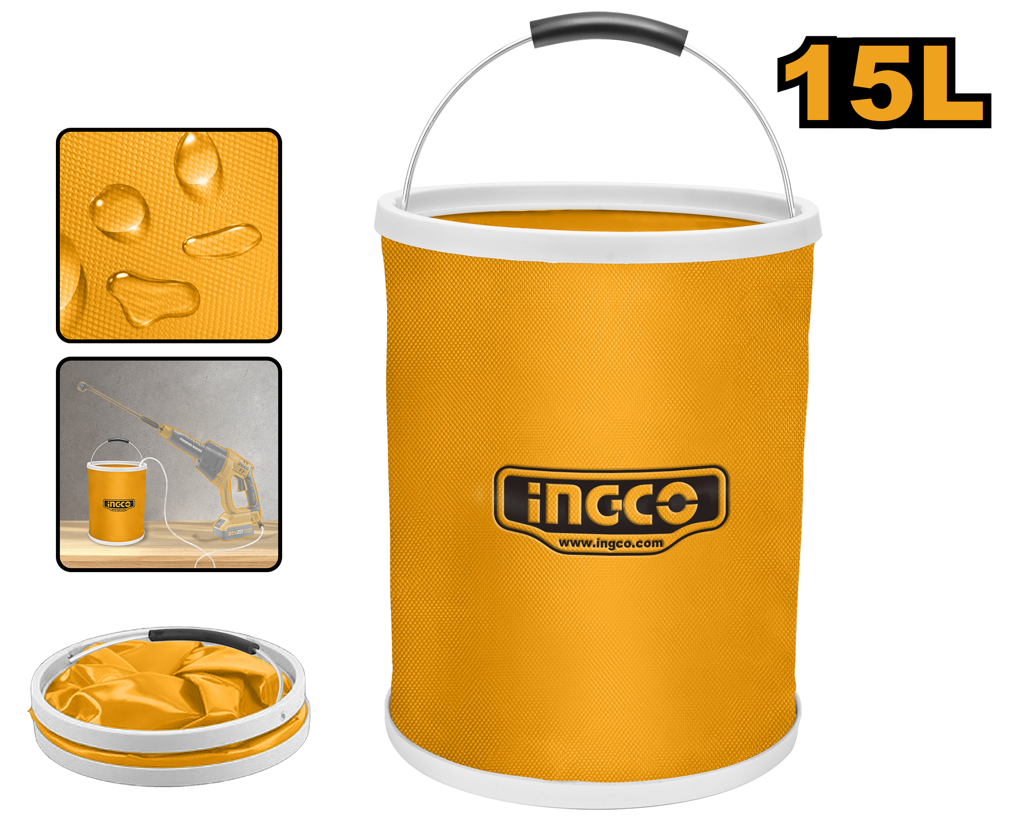 Folding bucket - AMFB15 - INGCO