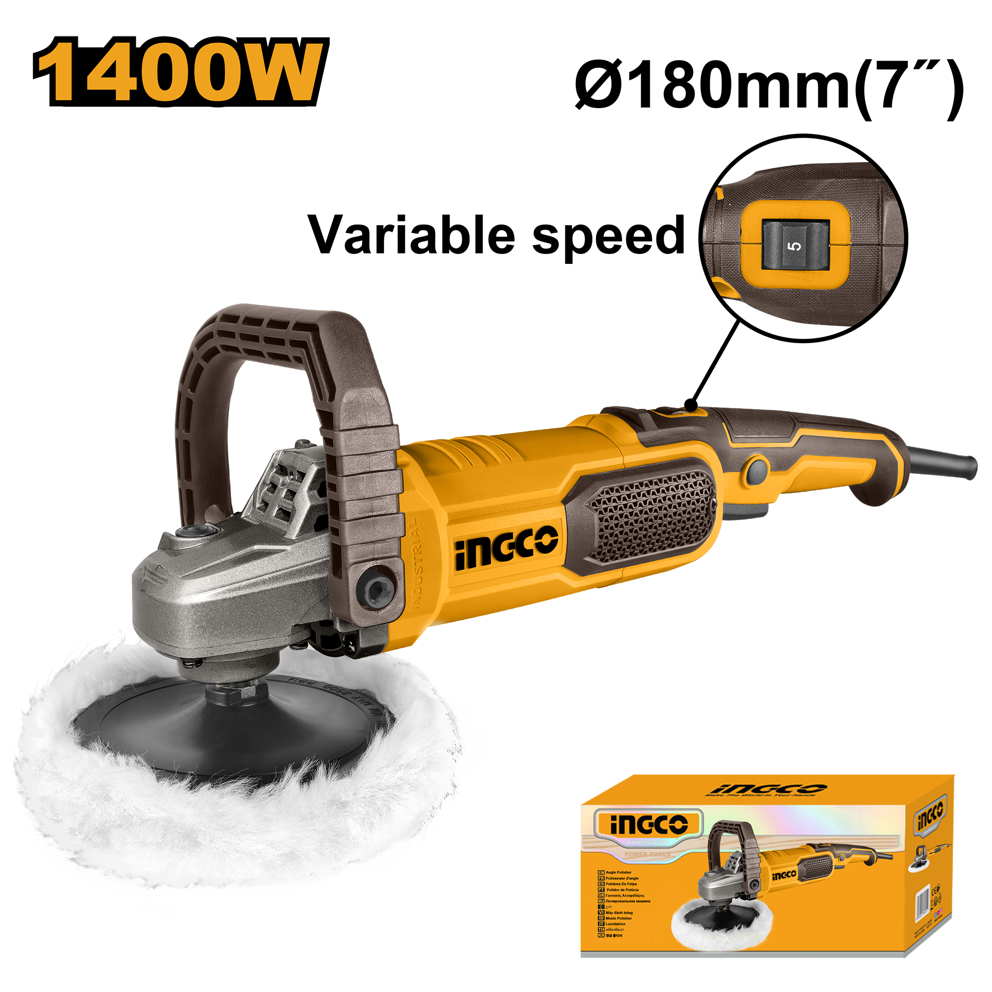 Polisher 1400w - AP140016 - INGCO