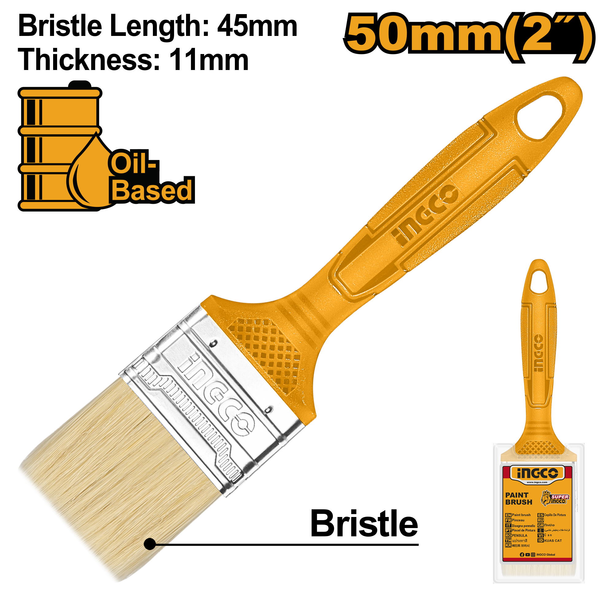 Paint brush 2.50mm - CHPTB78602 - INGCO