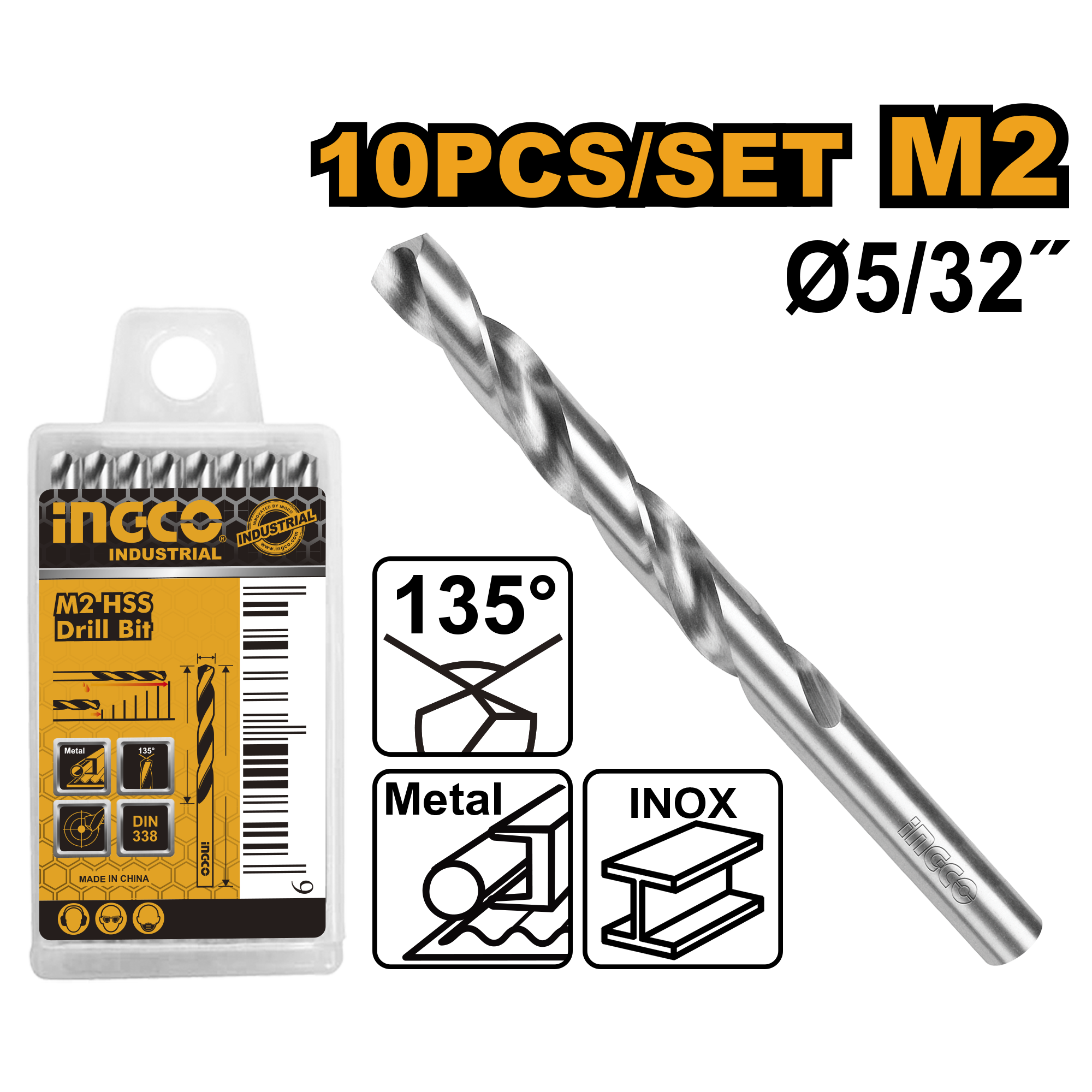 M2 hss drill bit 5.0mm - DBT1110501 - INGCO