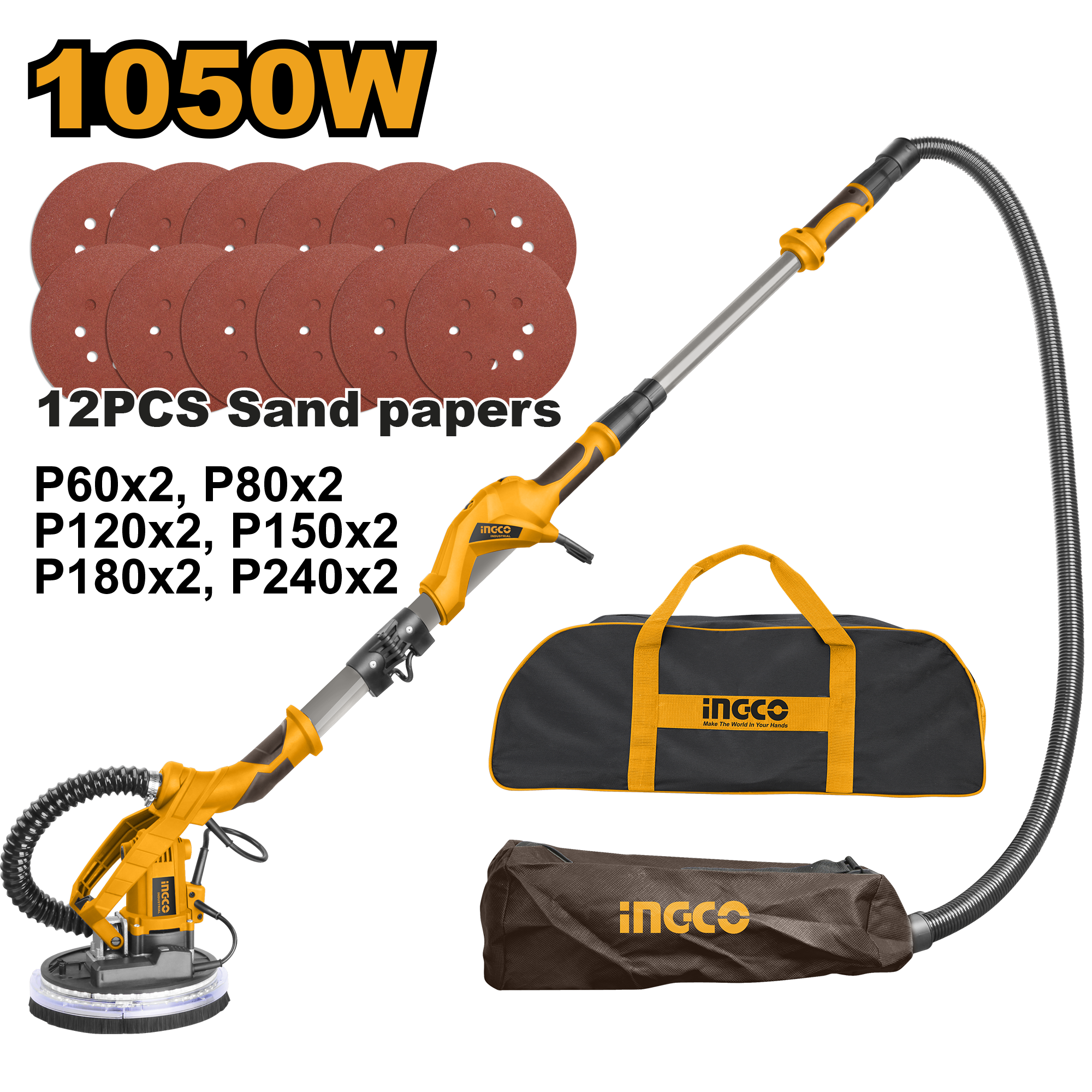 Drywall sander 1050w - DWS10501 - INGCO