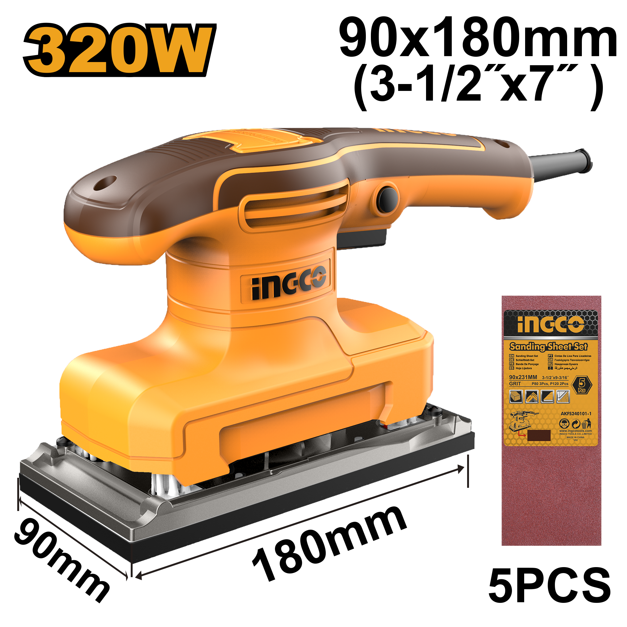 Finishing sander 320w - FS3216 - INGCO