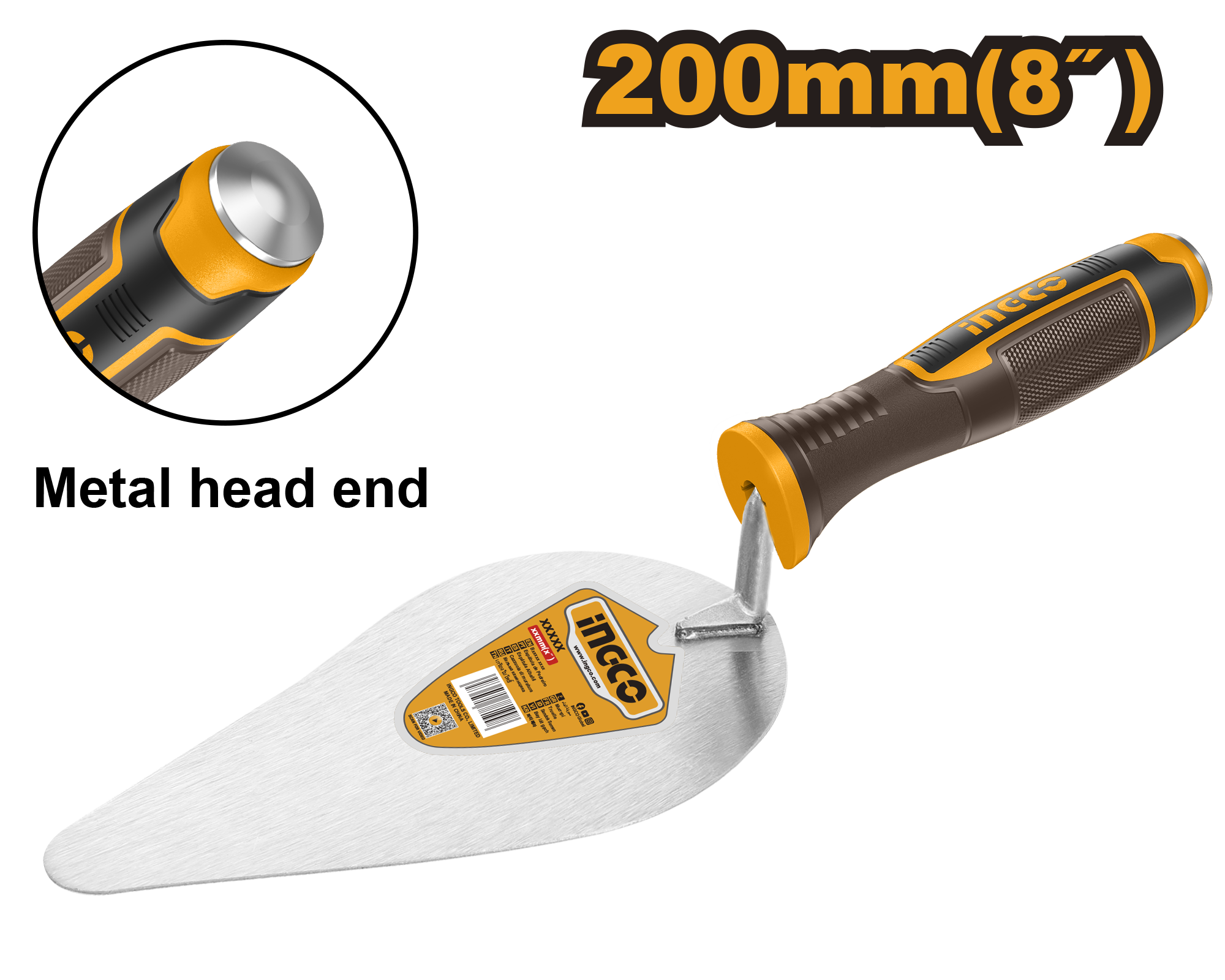 Bricklaying trowel 200mm - HBT818 - INGCO