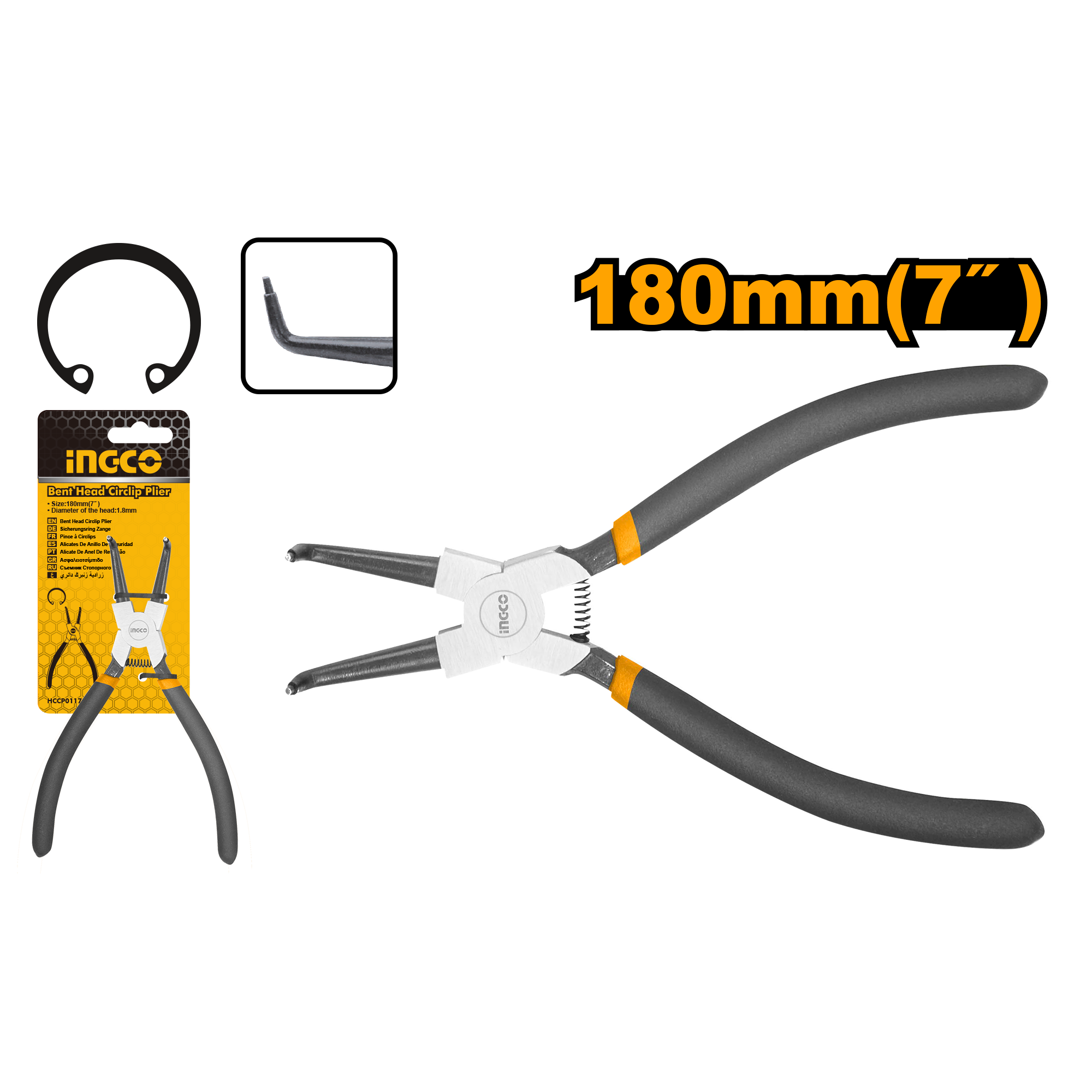 Circlip pliers - HCCP011752 - INGCO