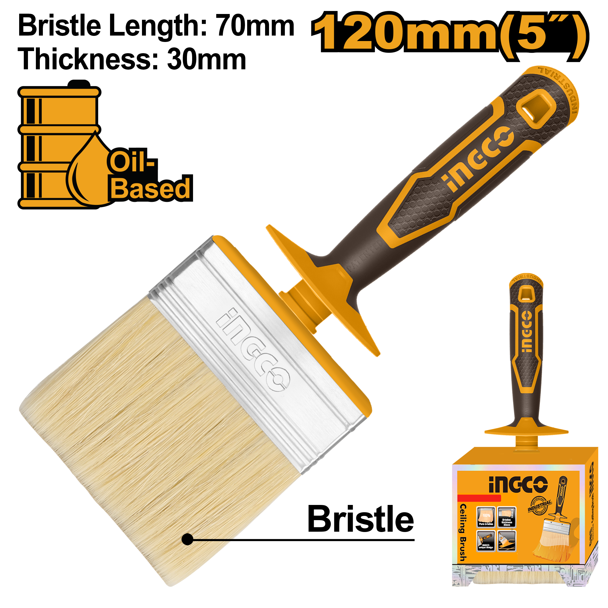 Ceiling brush 120mm thickness 30mm - HCLB120308 - INGCO