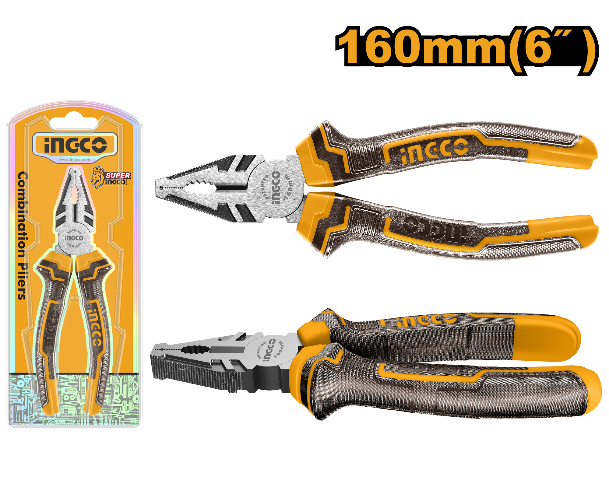 Combination pliers 160mm - HCP08168 - INGCO