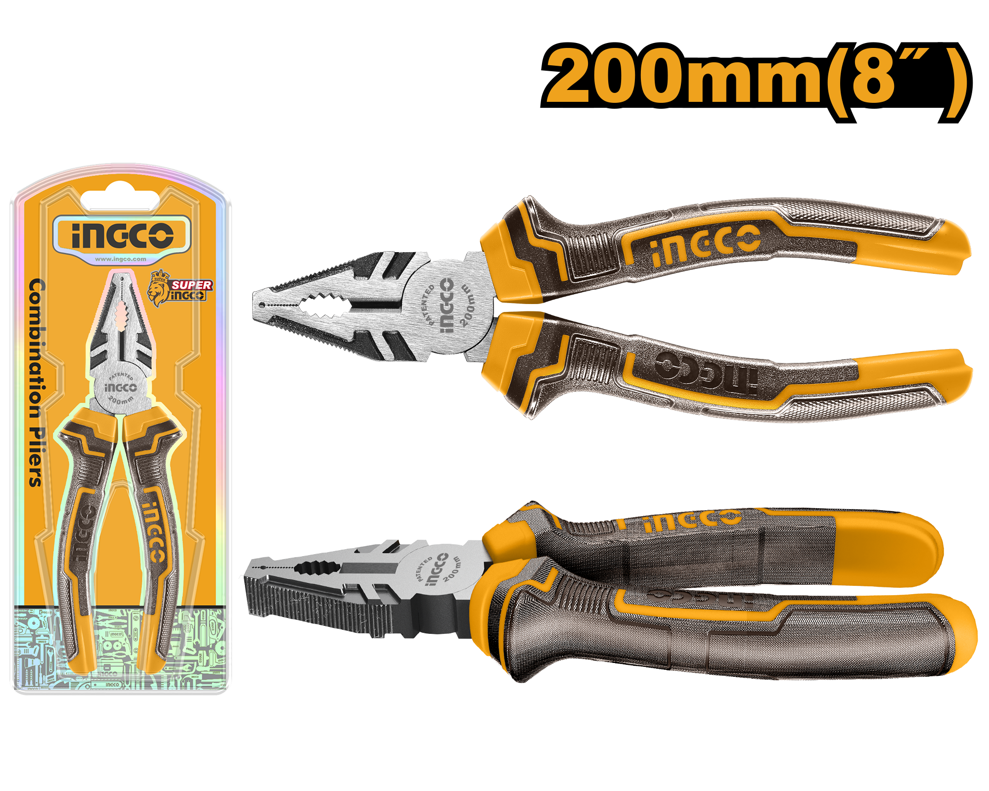 Combination pliers 200mm - HCP08208 - INGCO