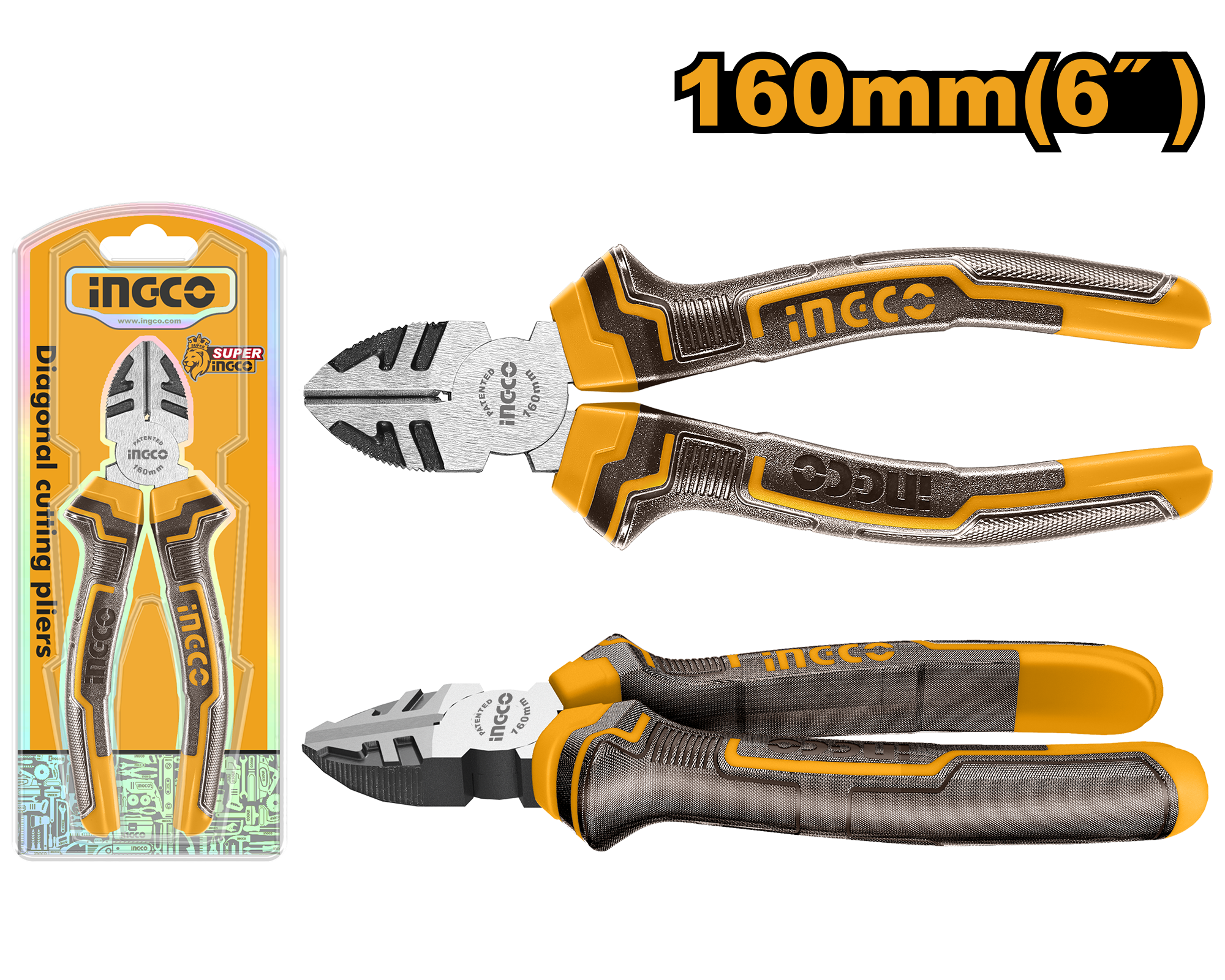 Diagonal cutting pliers 160mm - HDCP08168 - INGCO