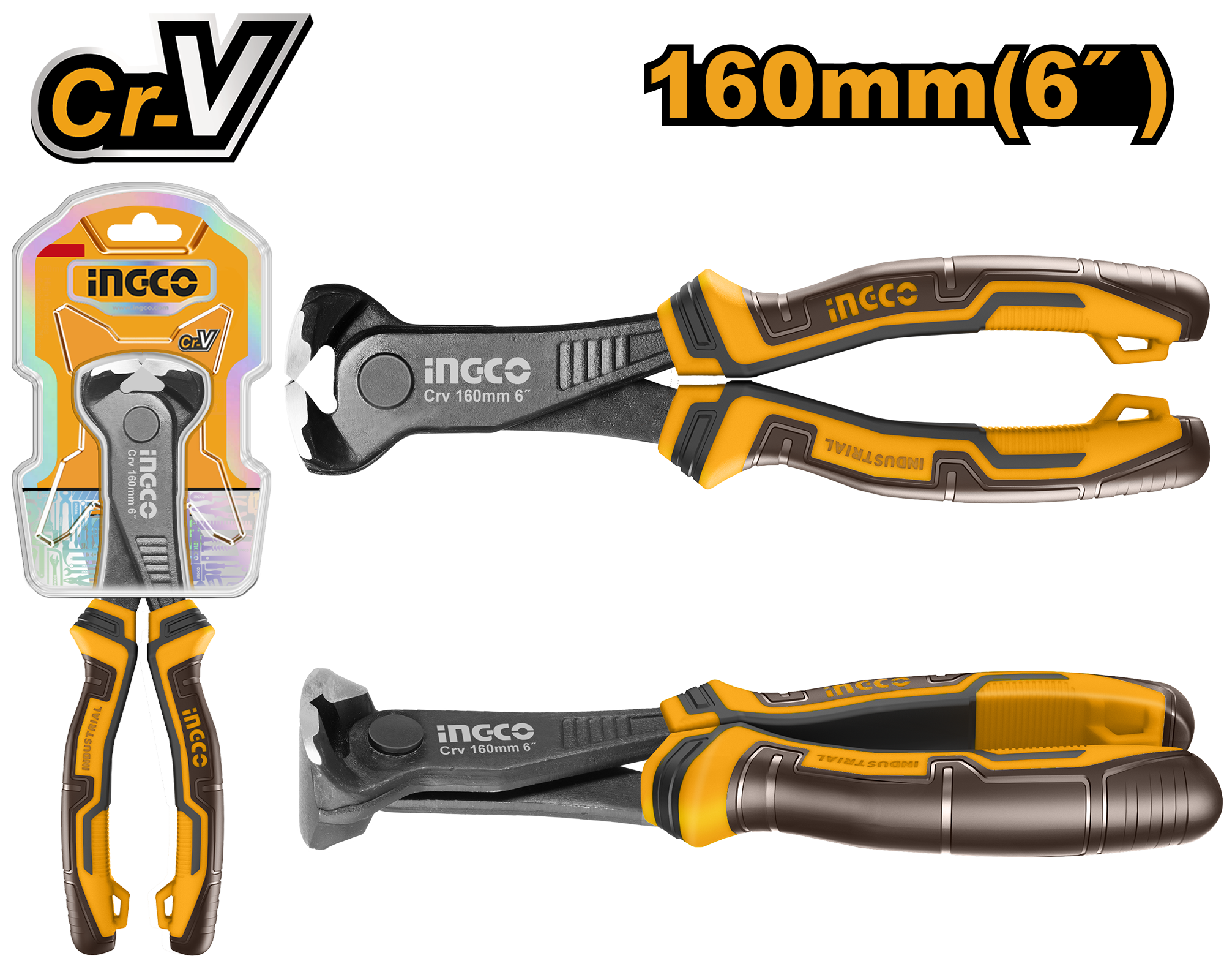 End cutting pliers - HECP28160 - INGCO