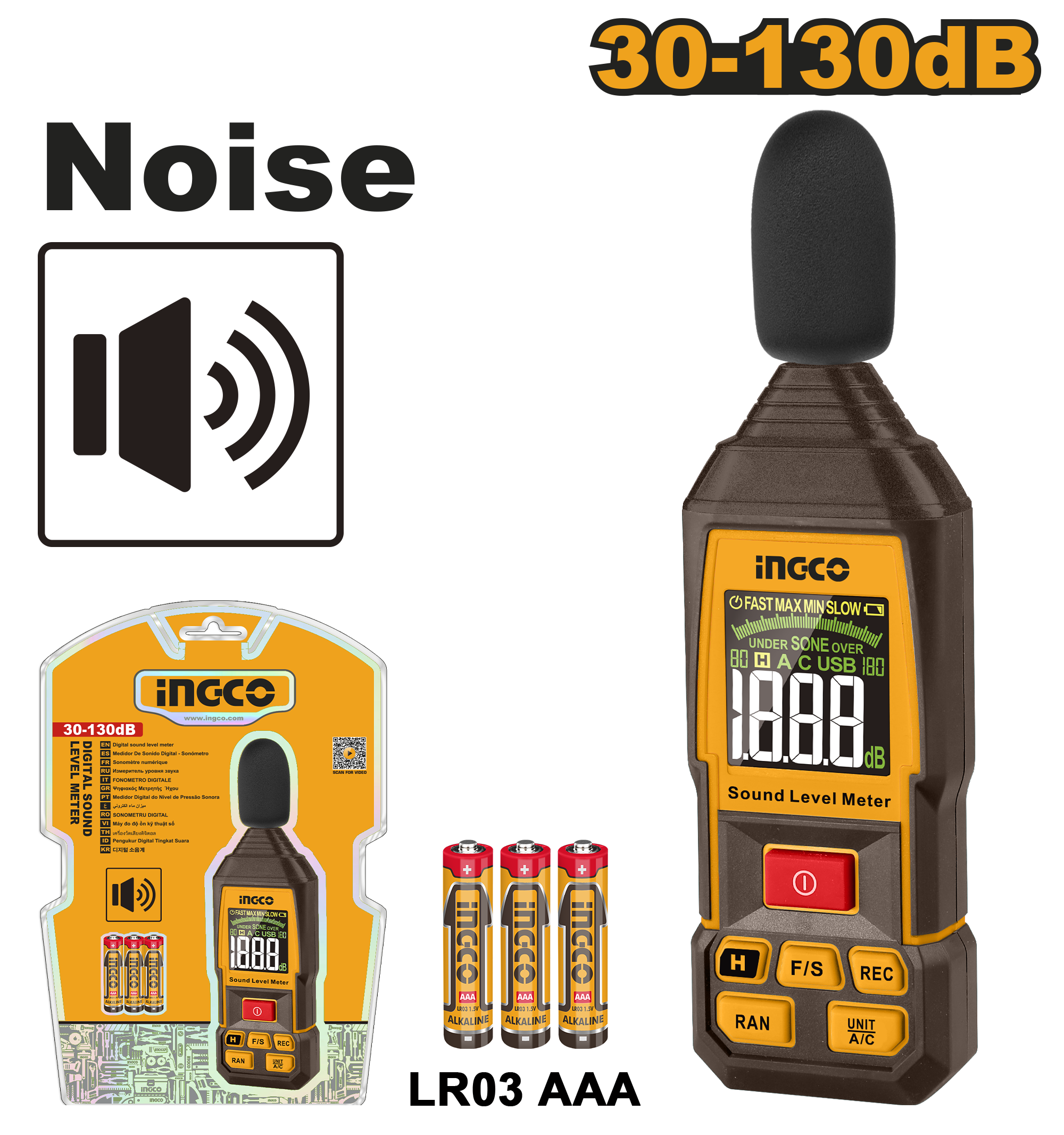 Digital sound level 30 130db - HETSL031 - INGCO