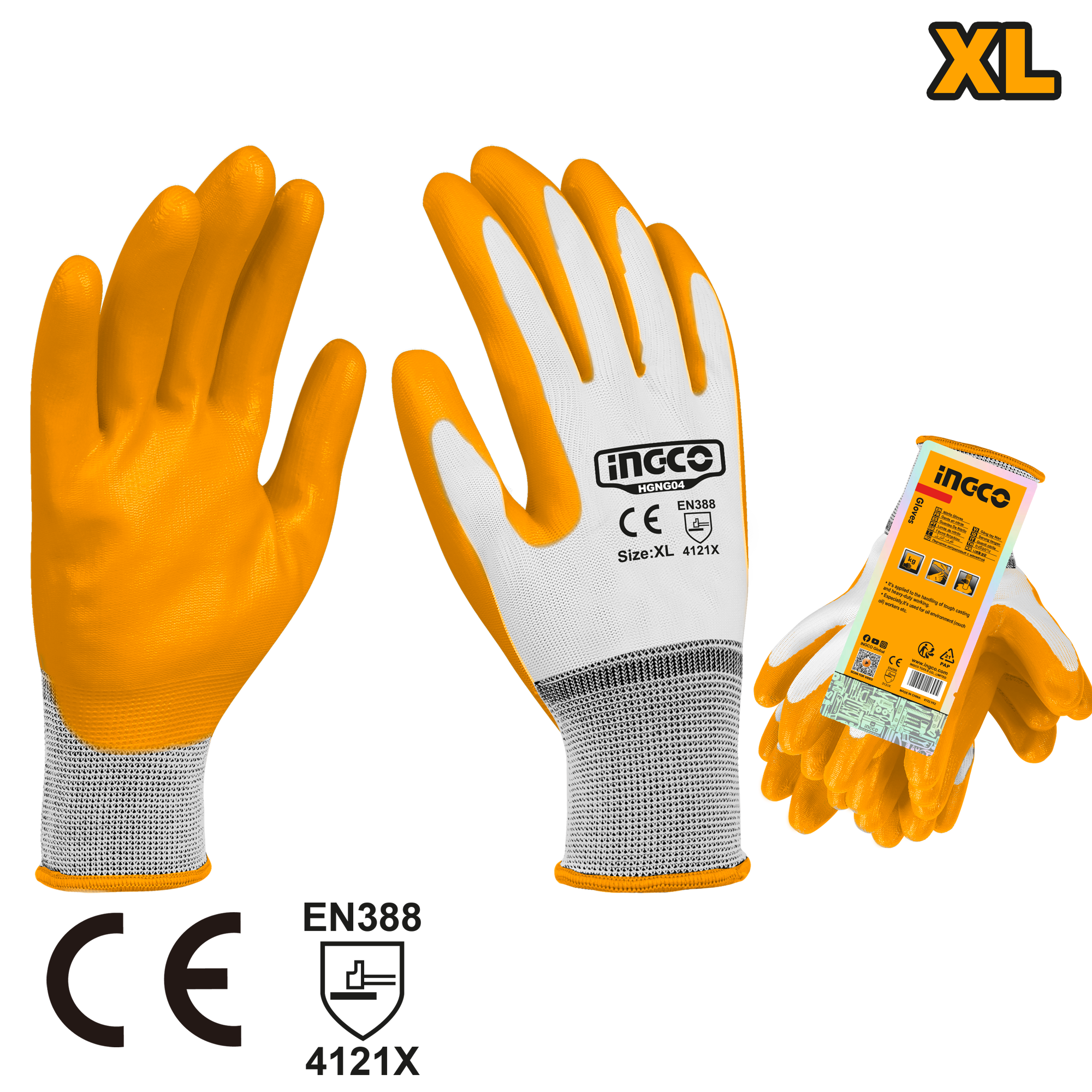 Nitrile gloves xl - HGNG04 - INGCO