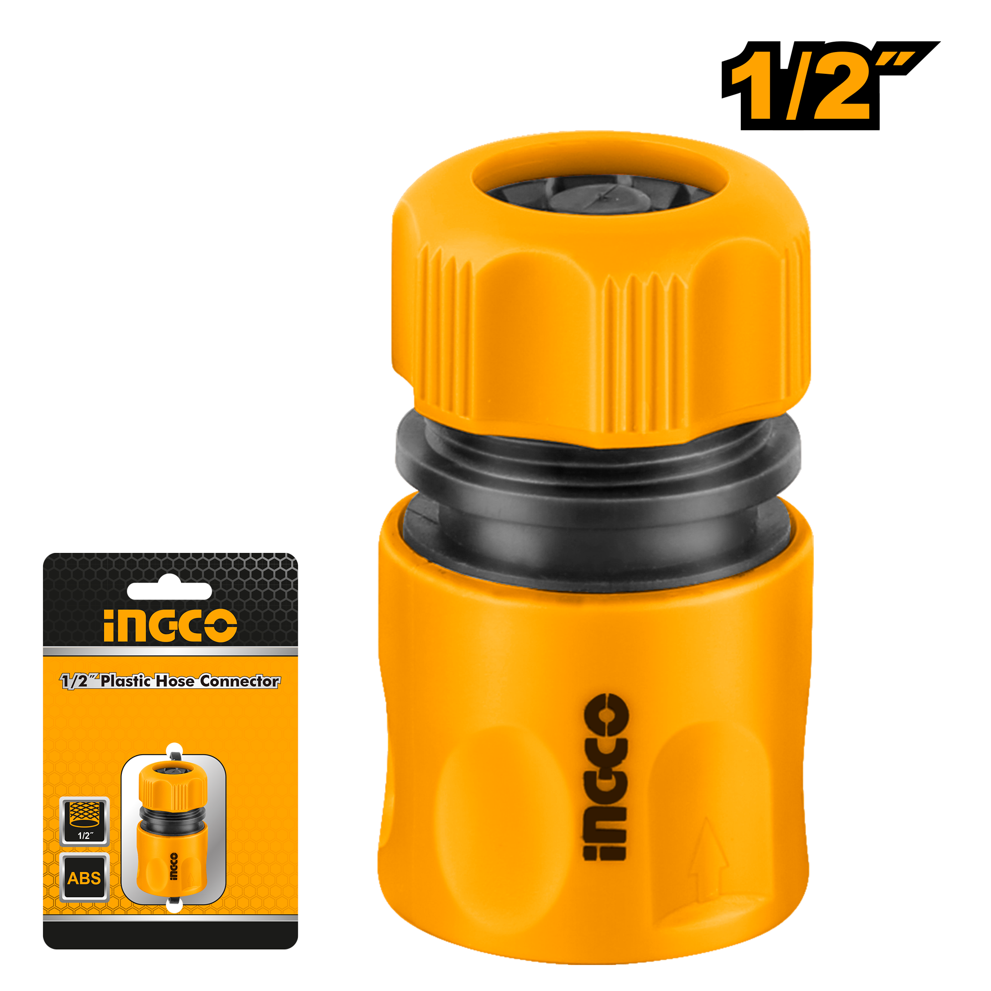 Plastic hose connector 1 2 24g - HHCS01122 - INGCO
