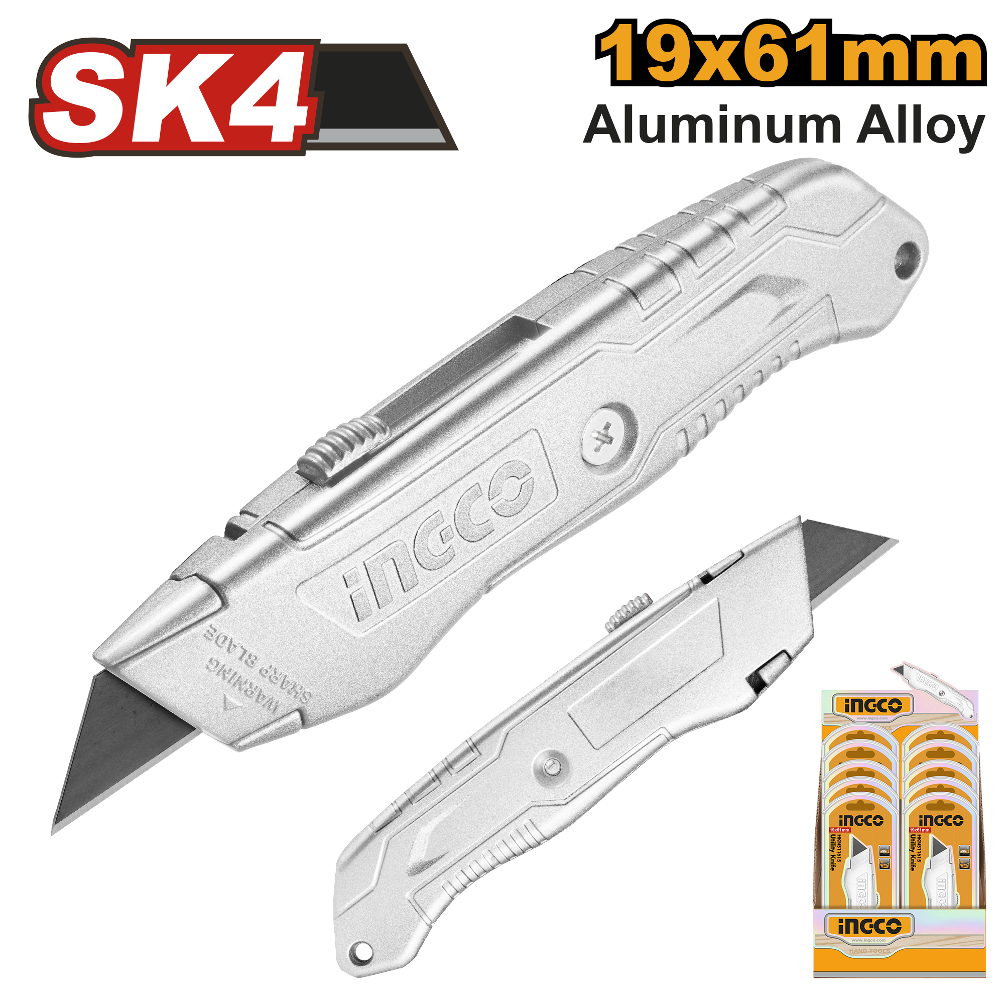 Utility knife 19x61mm - HKNS11615 - INGCO