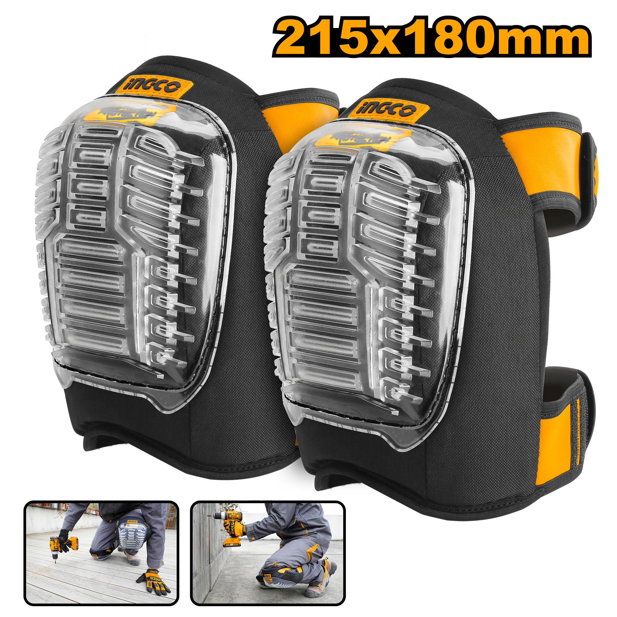 Kneepads 215x180mm - HKPT0101 - INGCO