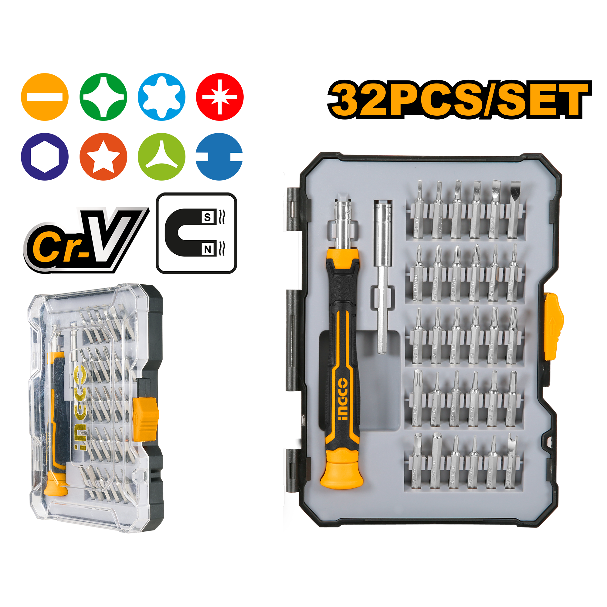 New 32pcs precision screwdriver set - HKSDB0348 - INGCO