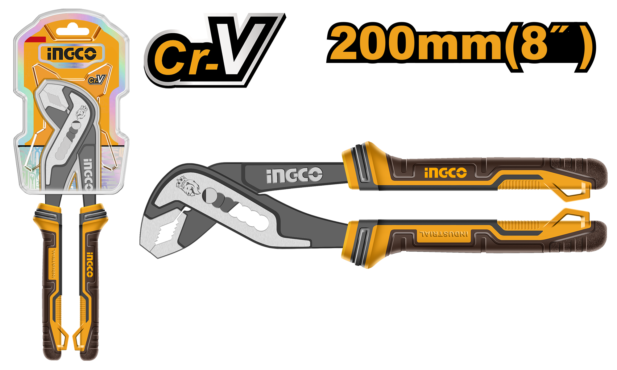 Pump pliers 200mm - HPP28208 - INGCO