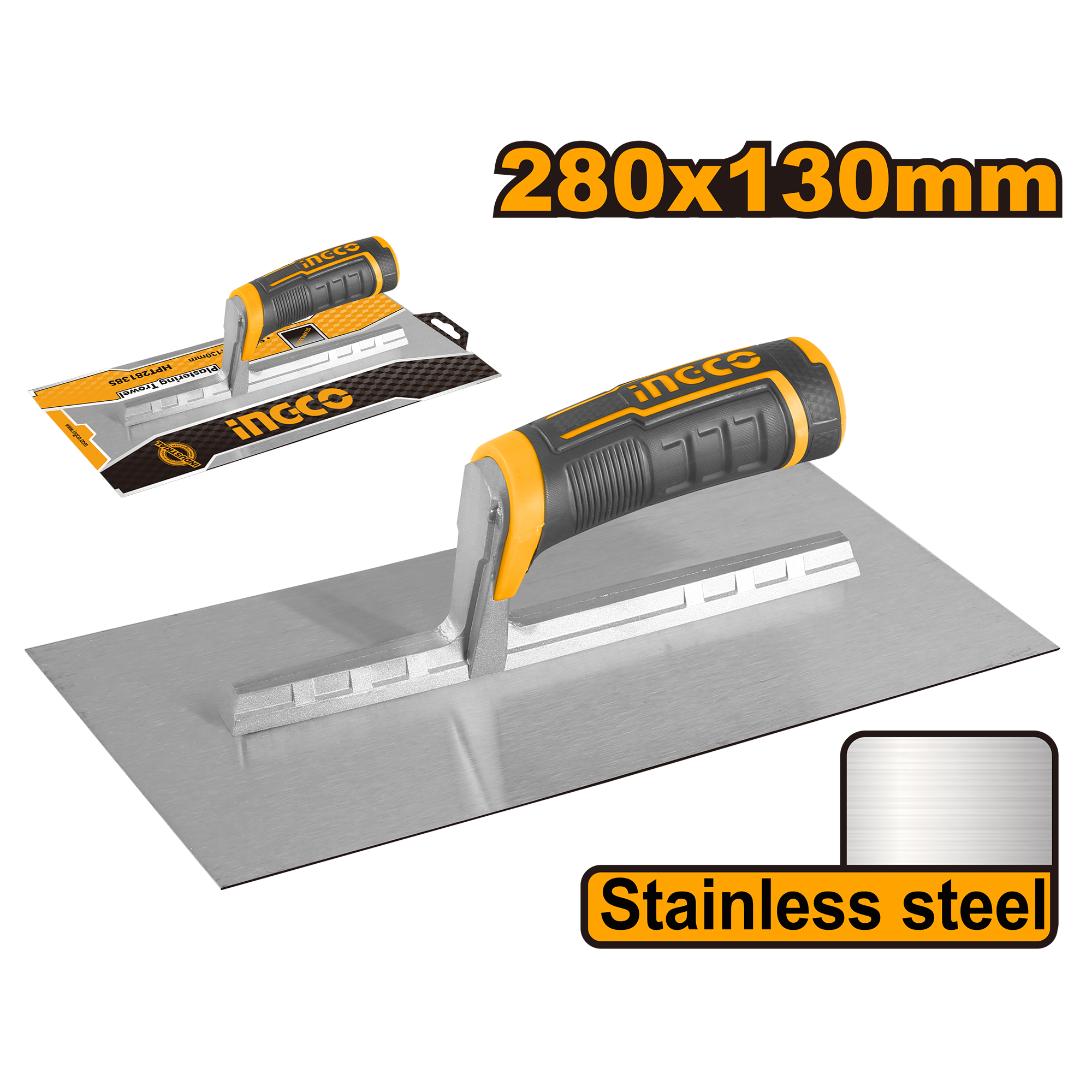 Plastering trowell s s industrial 280x130mm - HPT28138S - INGCO