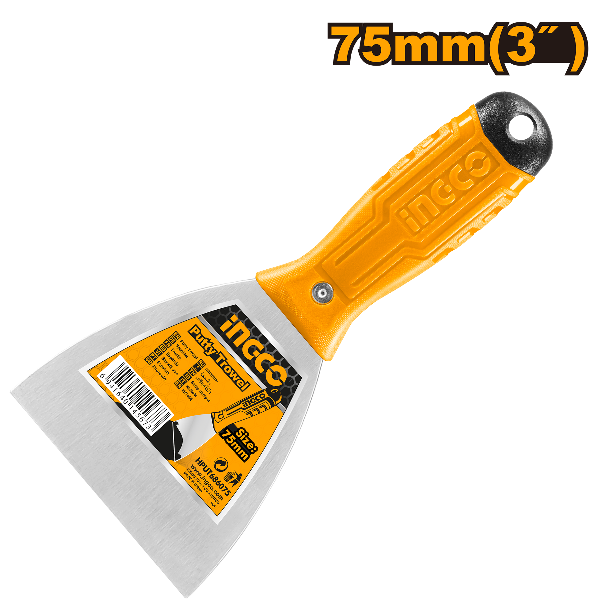 Putty trowel 75μμ 3 - HPUT686075 - INGCO