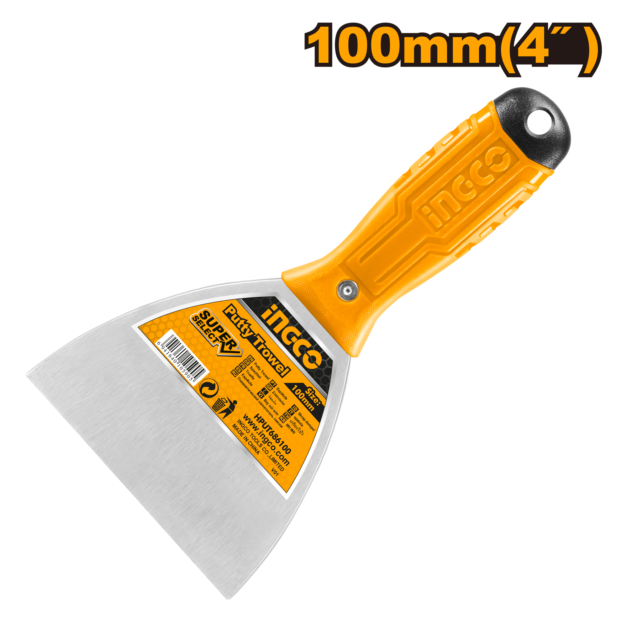 Putty trowel 100μμ 4 - HPUT686100 - INGCO