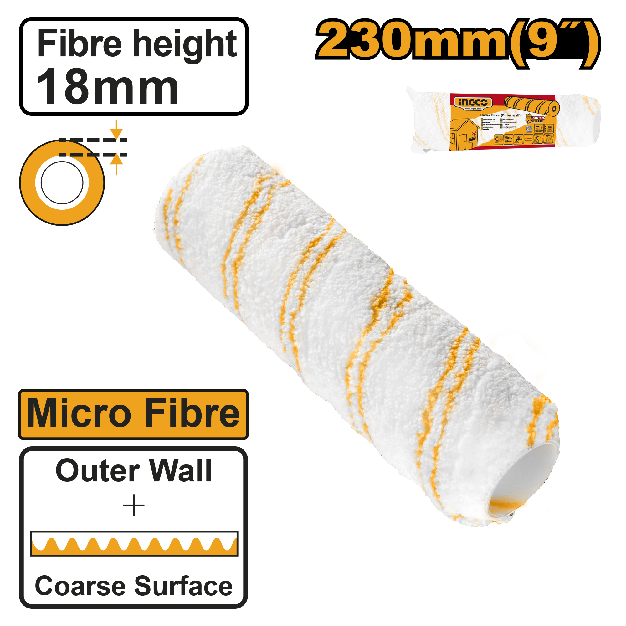 Roller cover outer wall - HRC3323018 - INGCO