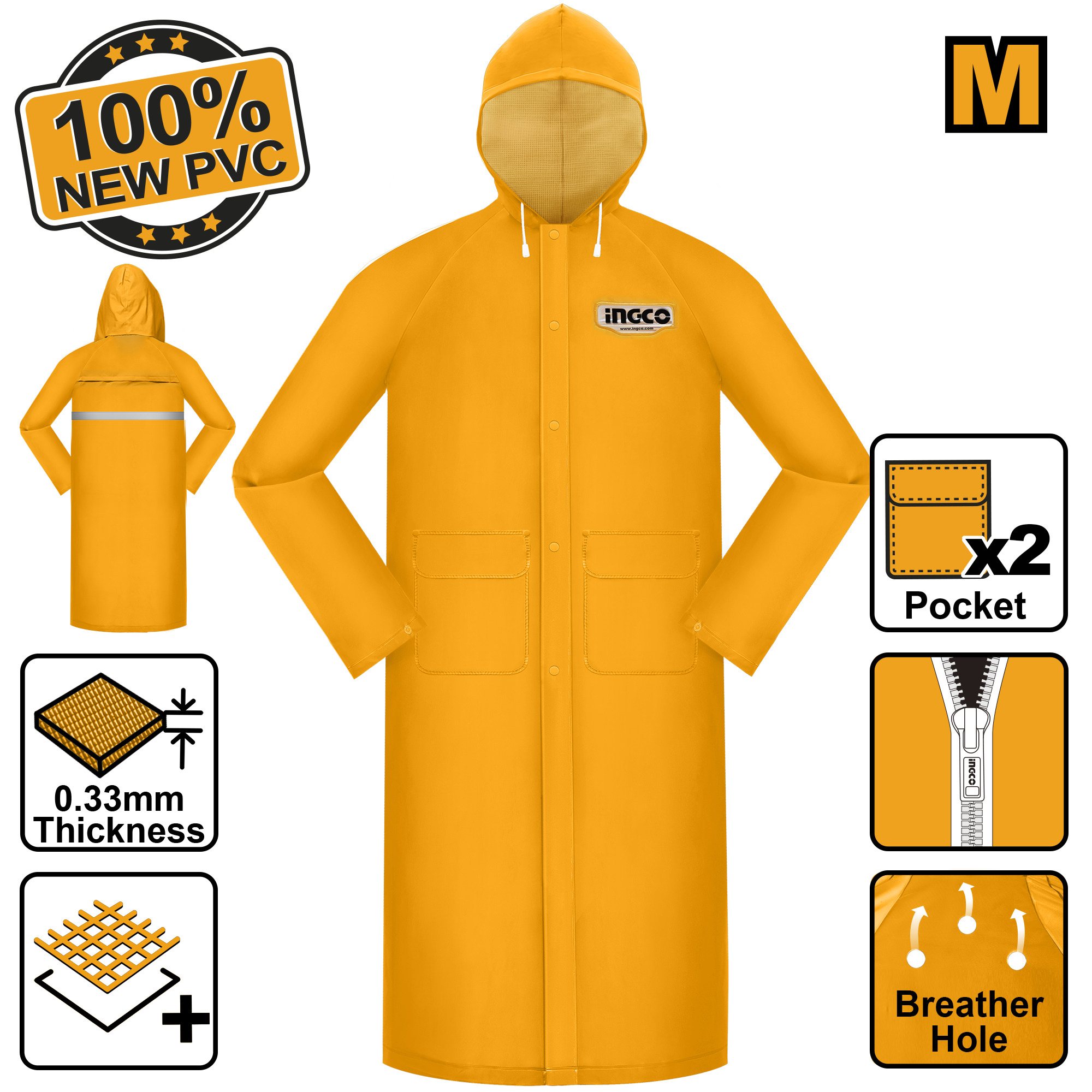 Rain coat m - HRCTL031.M - INGCO